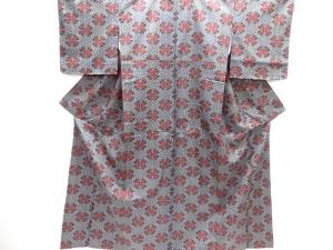 華紋模様織り出し西陣伝承紬着物アンサンブル